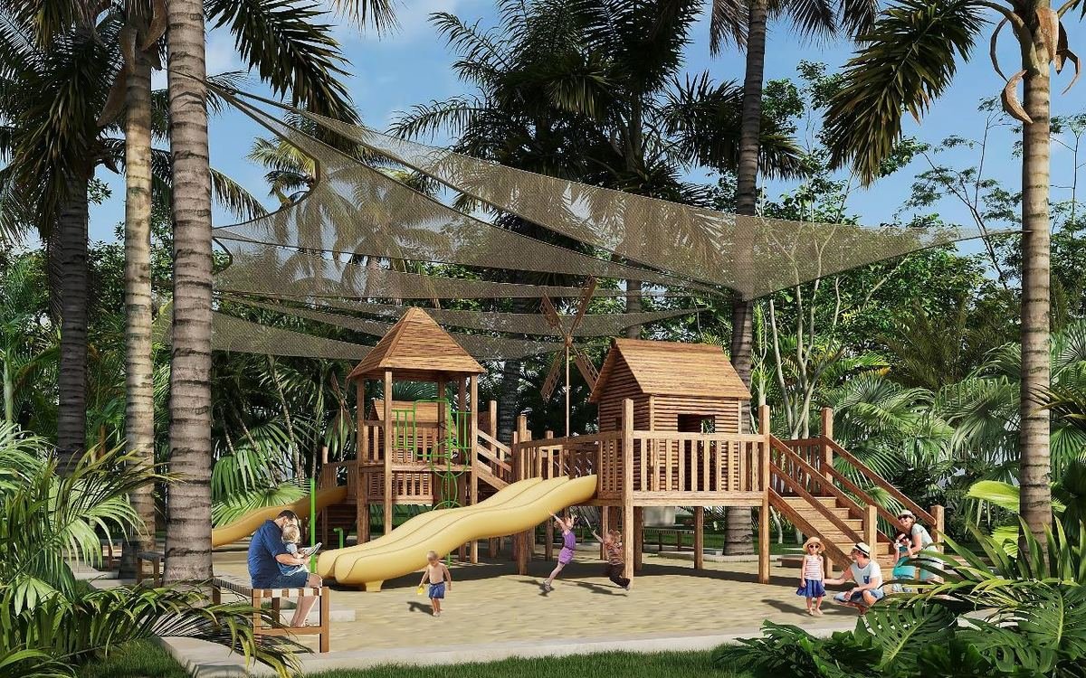Caracol children's playground under shade sails